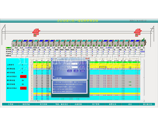 台州全自动龙门生产线监控管理系统